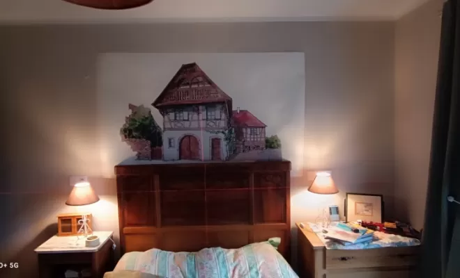 Pose d'un film adhésif sur mur de chambre à Lyon , Feurs, A POSE IT !